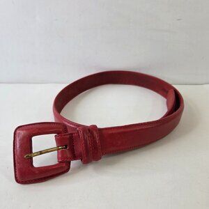 Vintage Nordstrom Red Leather Belt Womens Small